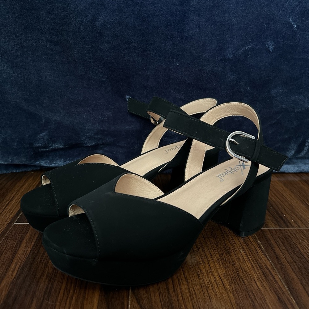 Xappeal Chunky Platform Sandal Heels